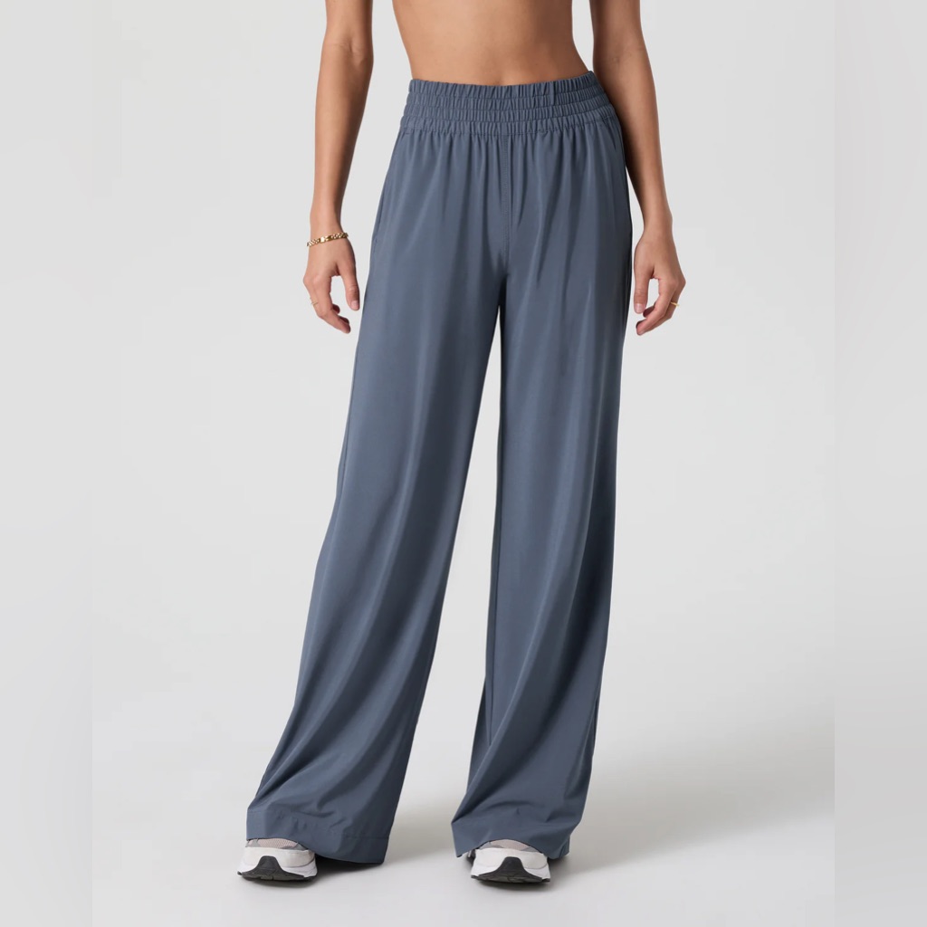 Vuori Wide-Leg Lounge Pants In Slate